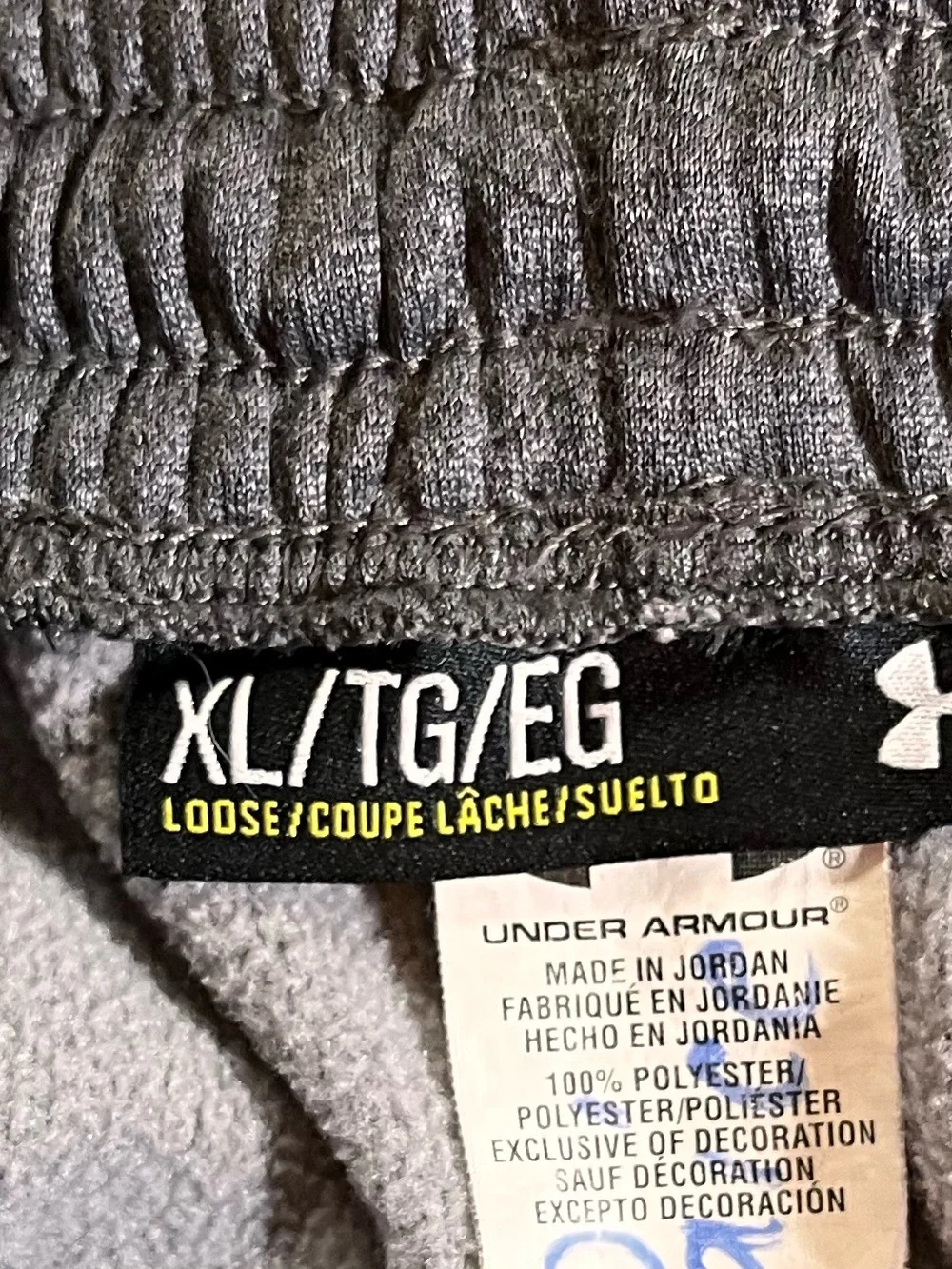 Under Armour Men's Charcoal Gray Athletic Joggers - Picture 2 of 5